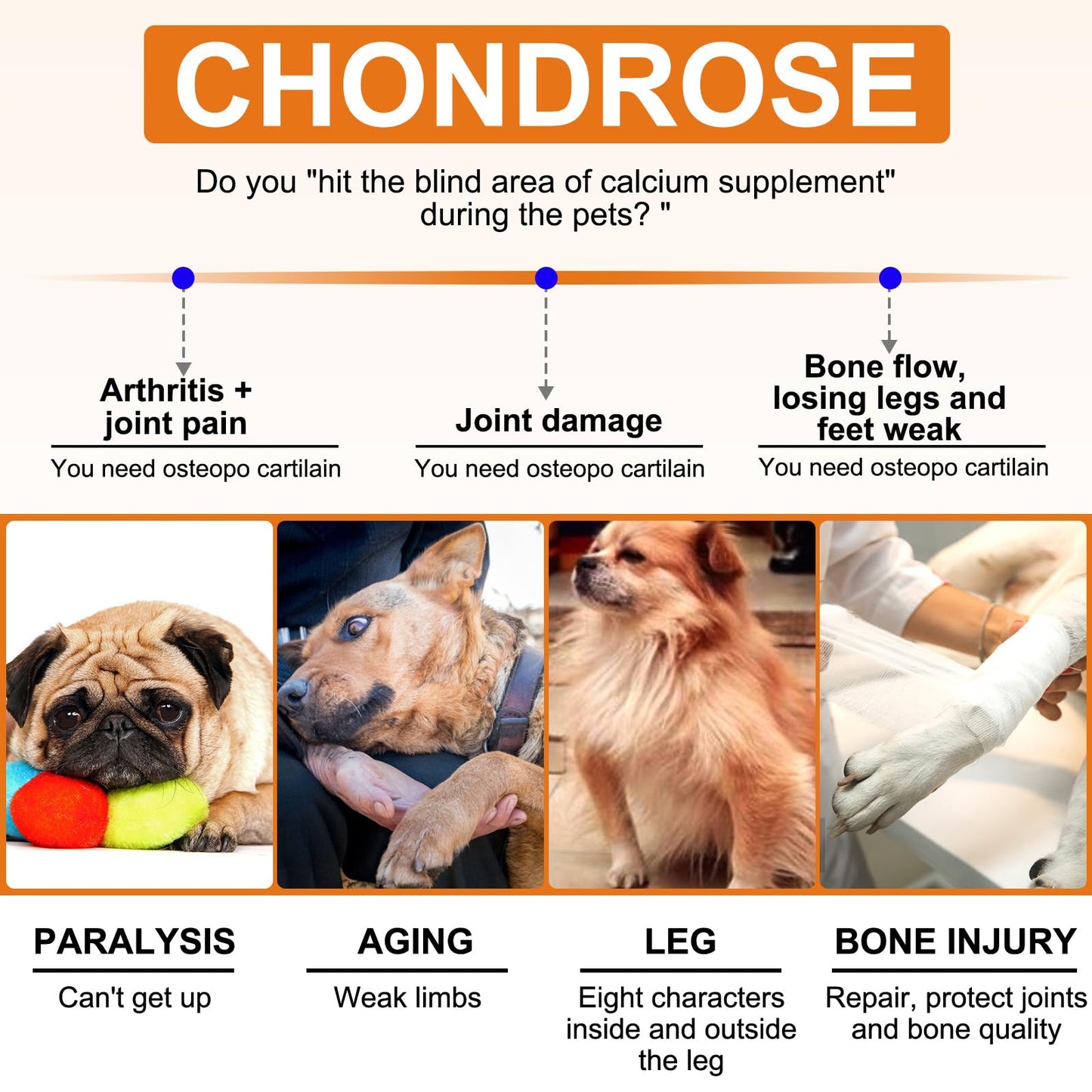 Hip and Joint Supplements Chews for Dogs, 30PCS Hip & Joint Care Tablets with Glucosamine, Chondroitin, Green-Lipped Mussels and Vitamins for Dog Joint Care (Duck Flavor)