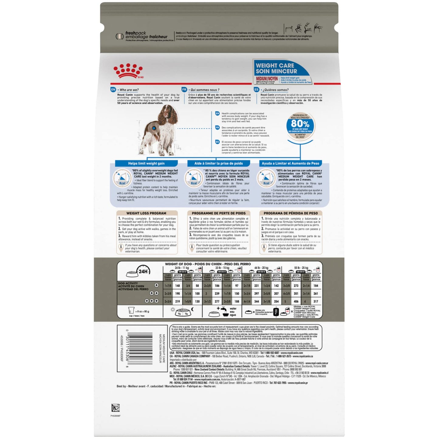 Royal Canin Medium Weight Care Adult Dry Dog Food for Medium Breeds, 30 lb bag