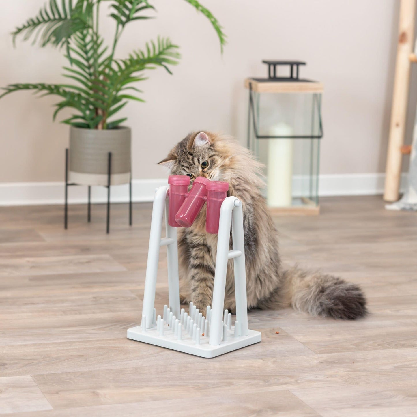 TRIXIE Cat Activity Turn Around Strategy Game, Slow Feeder, Interactive, Treat Toy, All Breed Sizes 9 x 7 x 13 in.