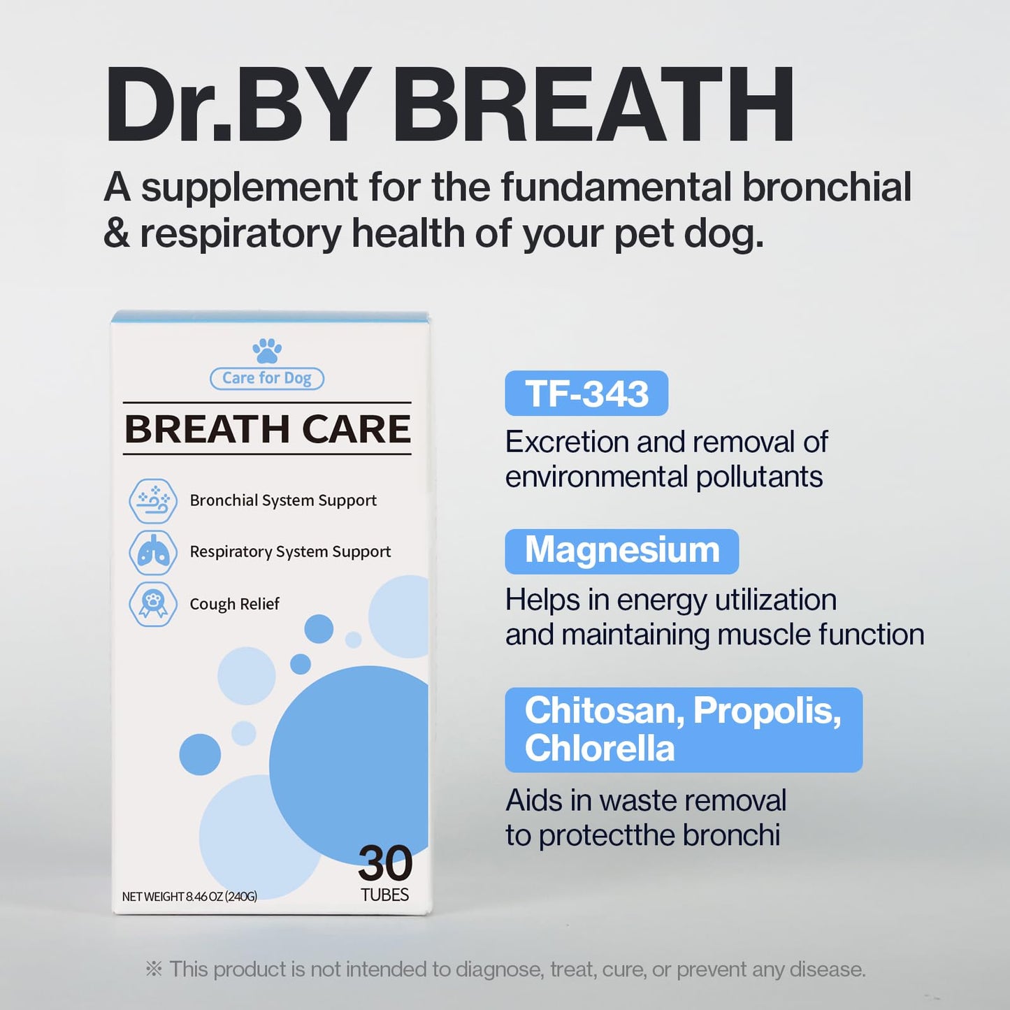 Doctor By Breath Bronchial Supplements for Dogs - Dog Cough Relief - for Dry, Wet & Barkly Pet Cough (8.5 Ounce (Pack of 1))