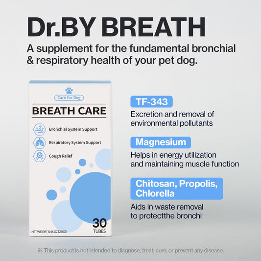 Doctor By Breath Bronchial Supplements for Dogs - Dog Cough Relief - for Dry, Wet & Barkly Pet Cough (8.5 Ounce (Pack of 1))