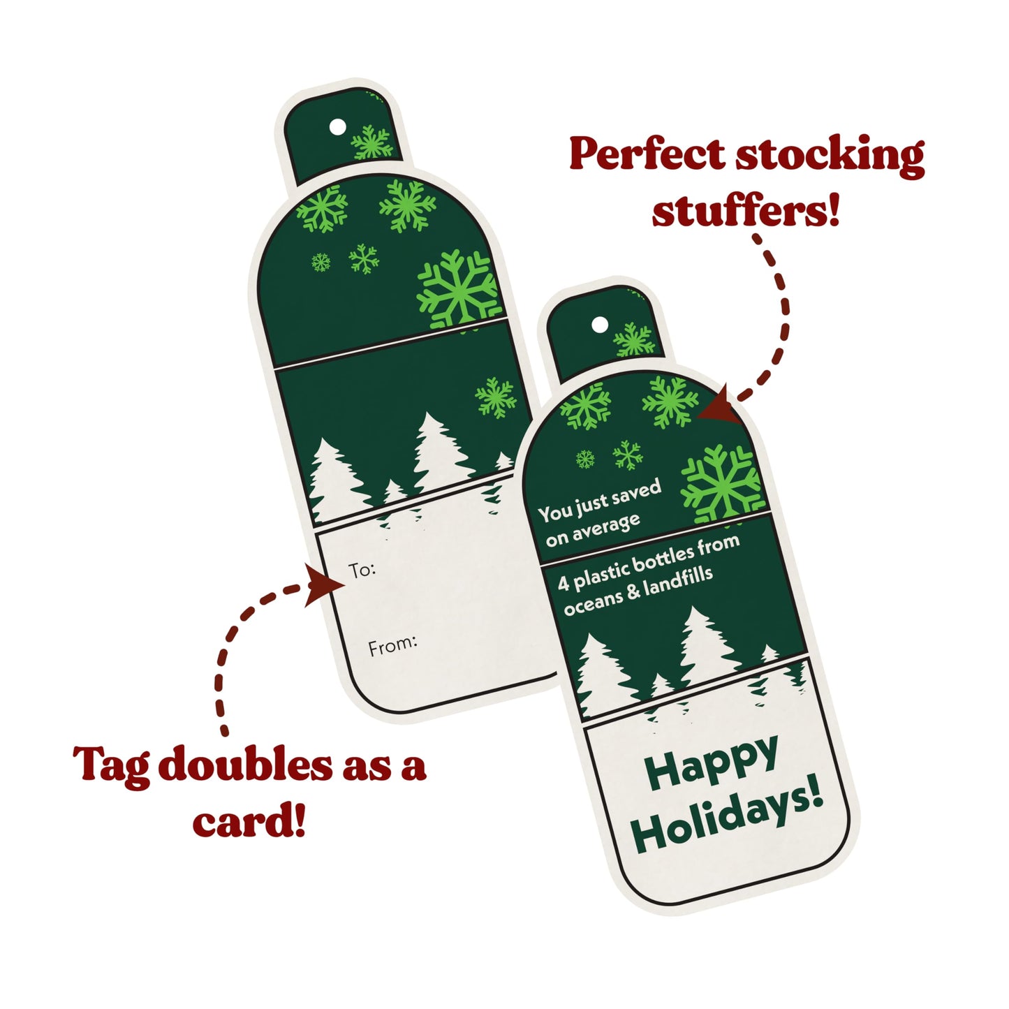 GRRREEN Dog Toys | Holiday Plush Toy Turtle Stuffed Animal for Dogs | Medium Eco Friendly Toy - Easy to Clean and Made from Non Toxic Materials