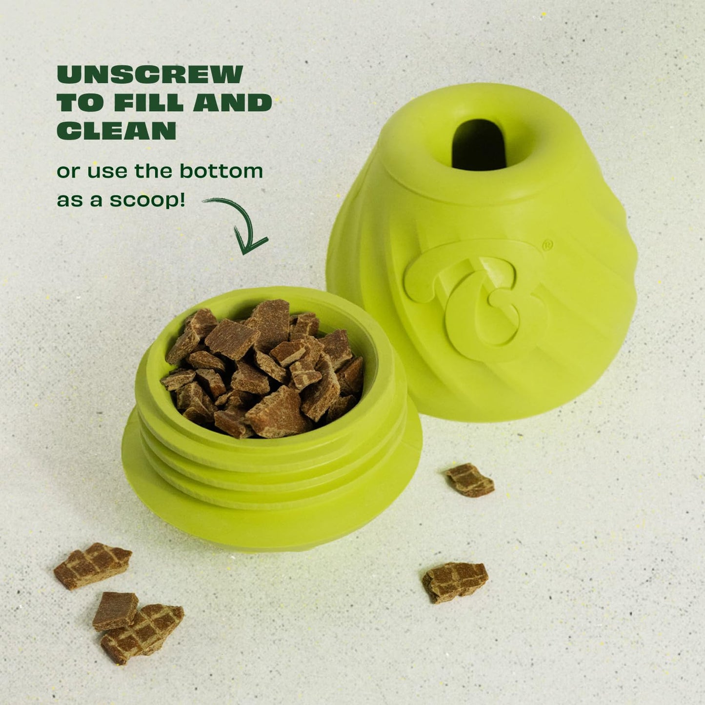 Wissilor Dog Treat Dispenser Toy Interactive Dog Toys Dog Puzzle Toy for Smart Dogs with Adjustable Food Dispenser Suitable for Small-Medium and Large Breeds