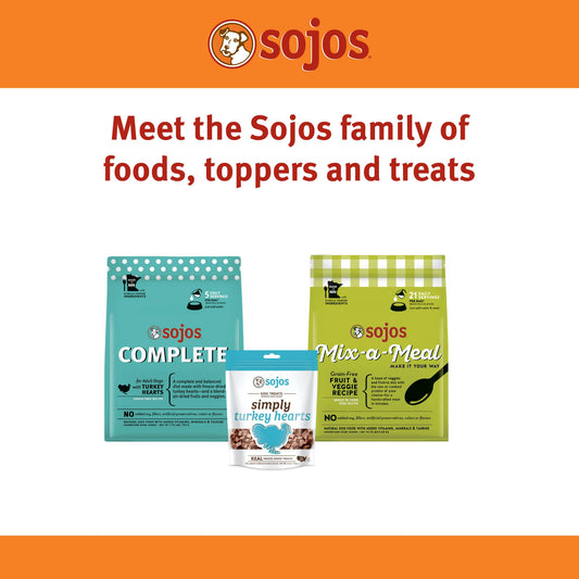 SOJOS Natural Pet Food Simply Lamb Grain Free Freeze-Dried Raw Dog Treats, 4-Ounce Bag (557030)