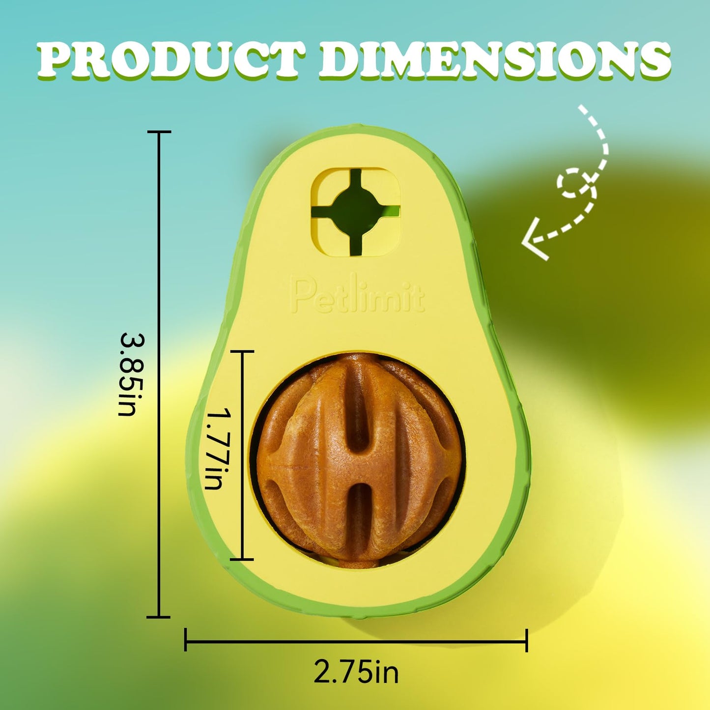 M.C.works Puppy Chew Toys, Dog Chew Toys for Average Chewer, Tough Dog Dental Freezable Toy, Treat Dispensing Toys for Small Medium Dogs, Stuffable Toys for 10-30 Pounds