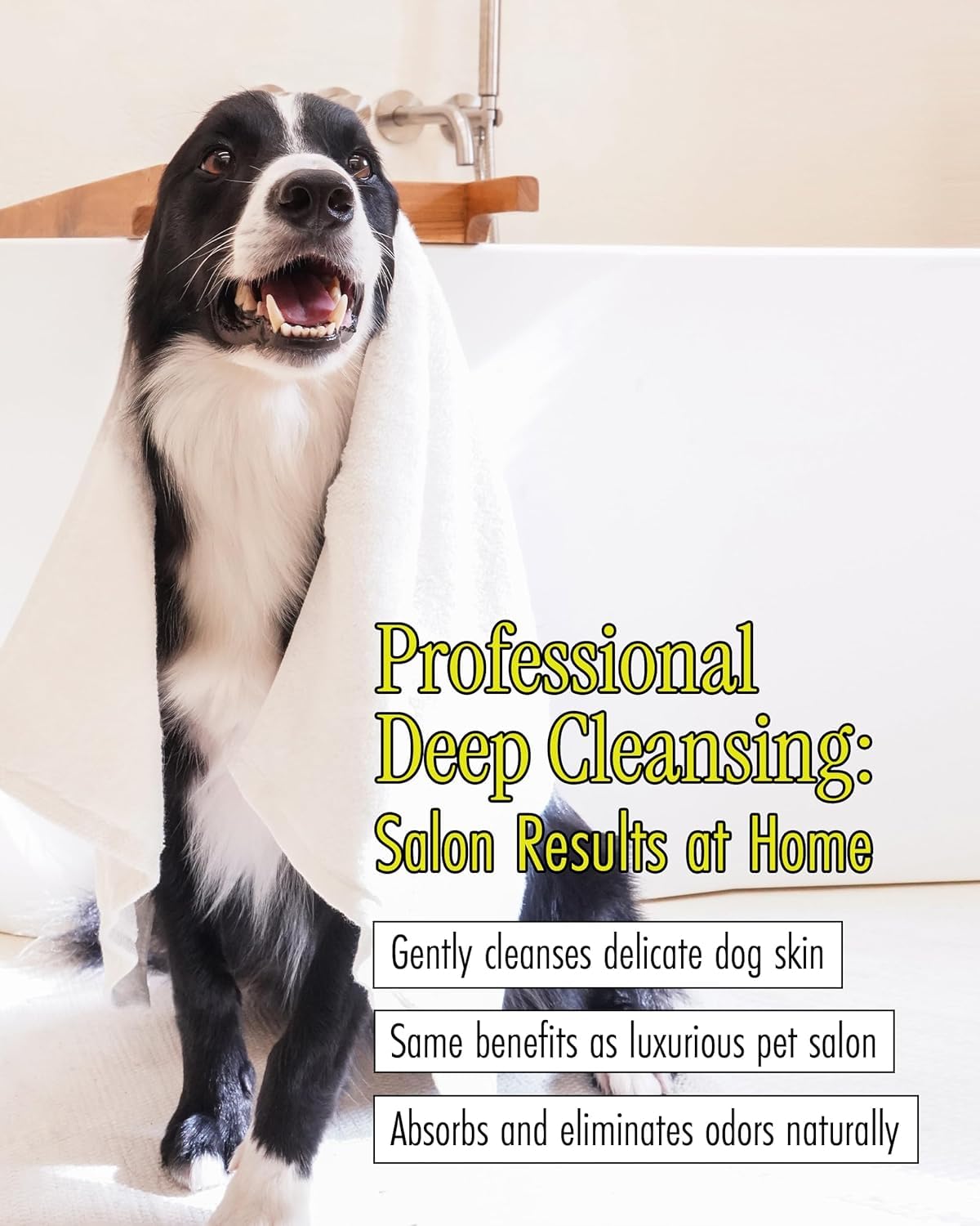 BRMUD Relief Mud Shampoo for Dogs | Soothing, Hypoallergenic, Tearless Deodorizing Dog Shampoo w/Nourishing Extracts | for Dogs & Puppies (16.9 fl oz)