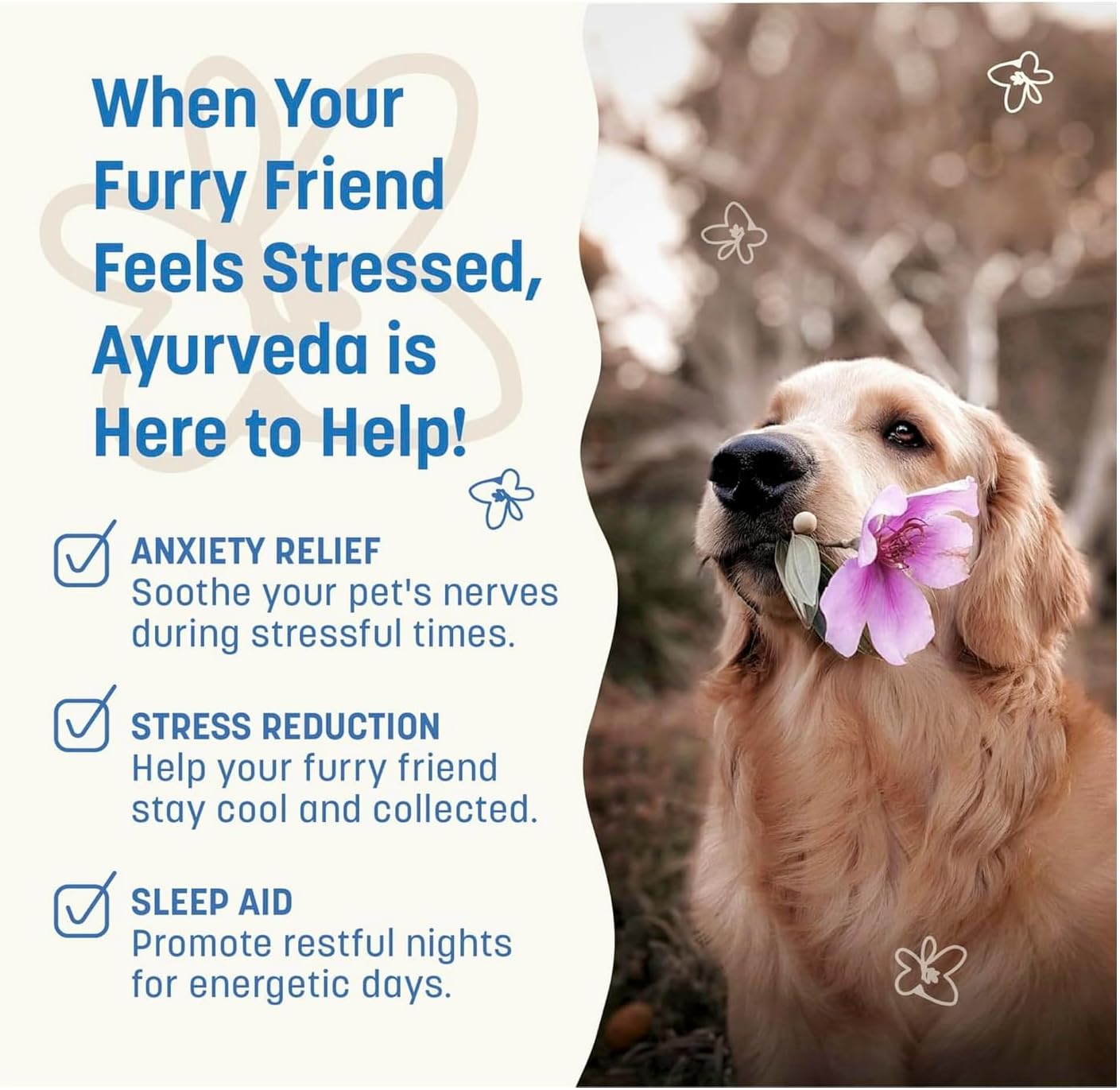 Furpect Keepin' Calm, Natural Herbal Tincture, Anxiety Relief for Dogs & Cats from Stress, Fireworks, Motion, Separation, Storm. Ashwagandha, Herbal Calming, Sleep and Stress Relief Aid, 60ml.