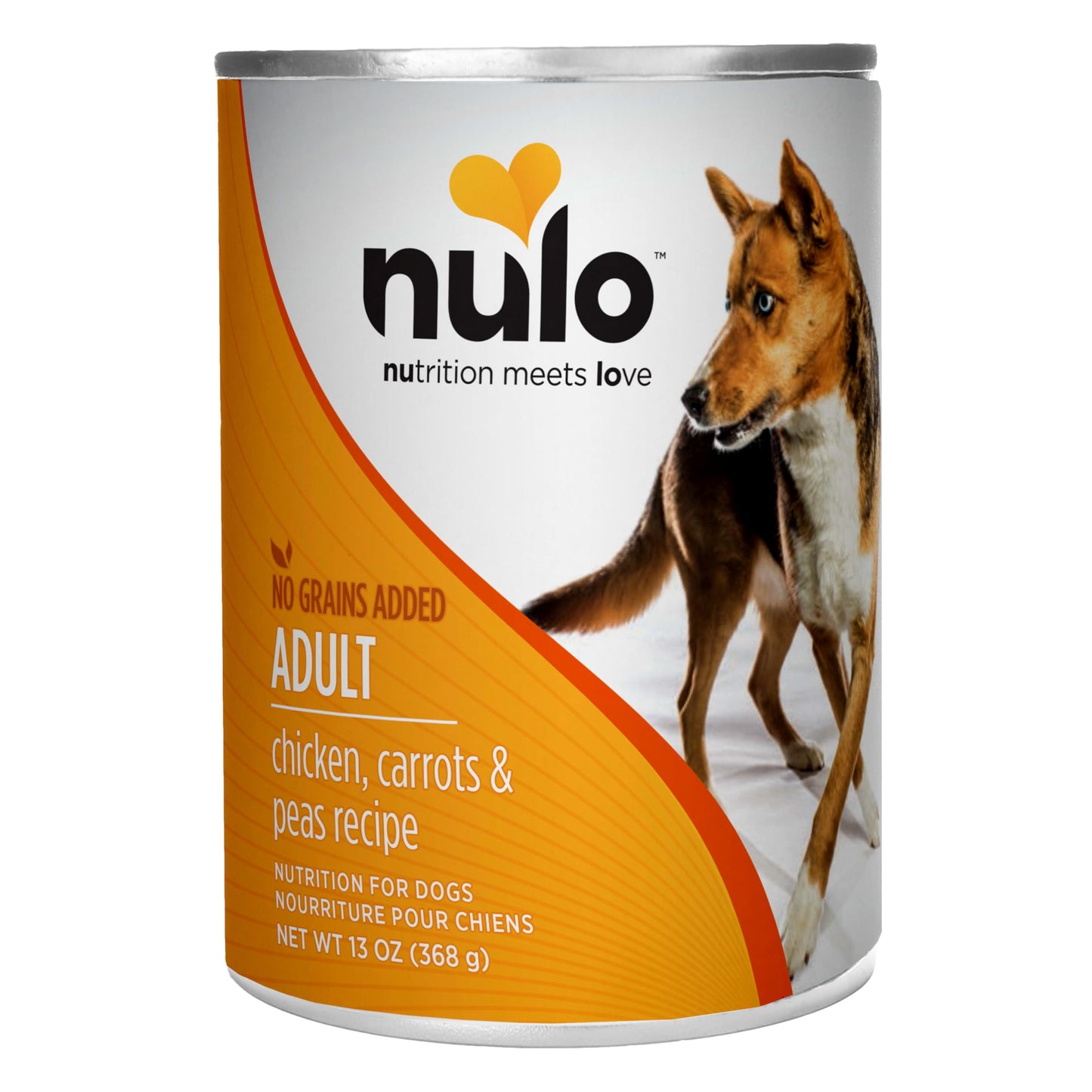 Nulo Grain-Free Chicken, Carrots, & Peas Recipe Adult Wet Canned Dog Food, 13 Ounce, 12 Cans