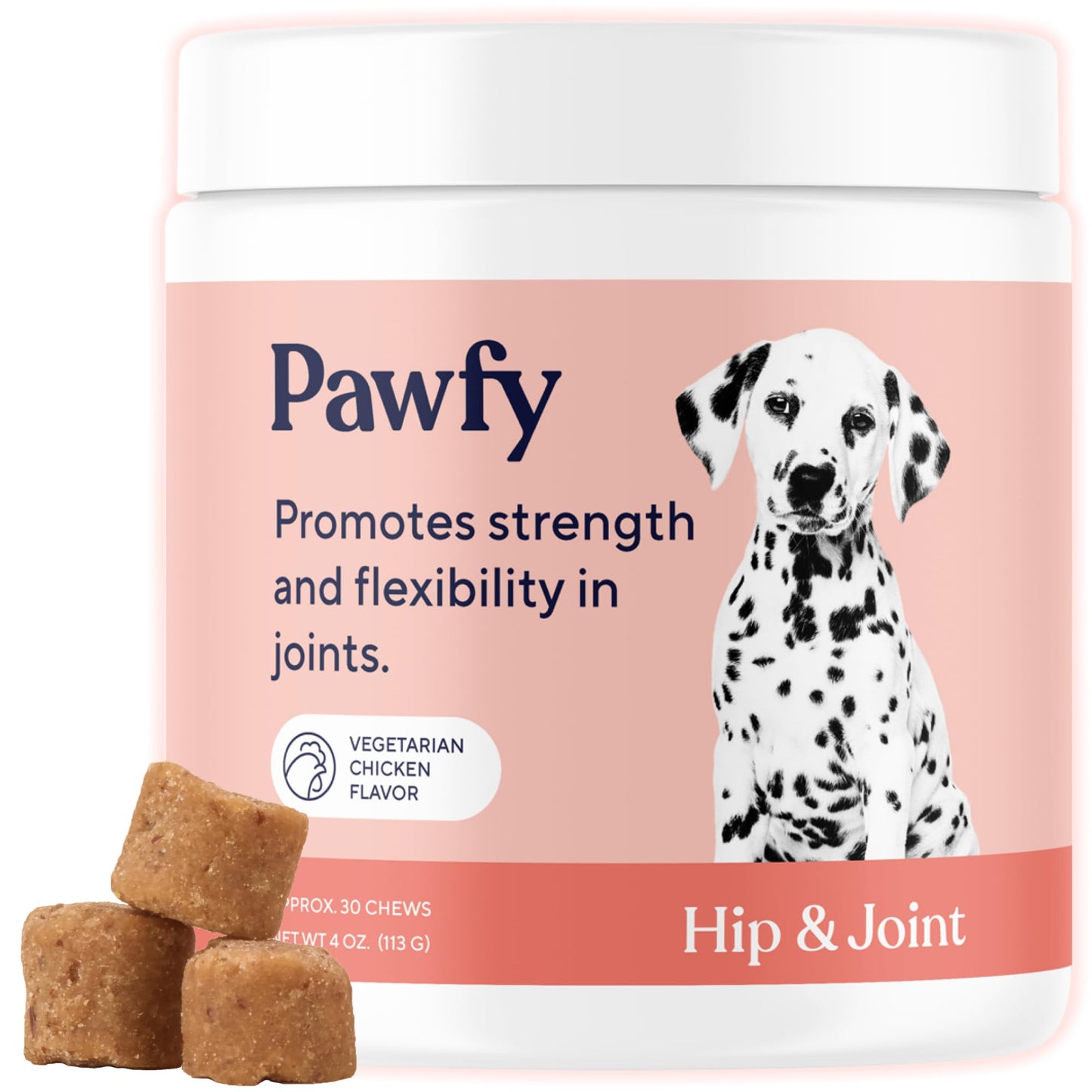 Pawfy Hip & Joint Supplement for Dogs with MSM & Vitamins | Glucosamine Chondroitin for Small, Medium & Large Breed - Supports Mobility & Bones | Glucosamine for Dogs with Omega 3-30 Chews