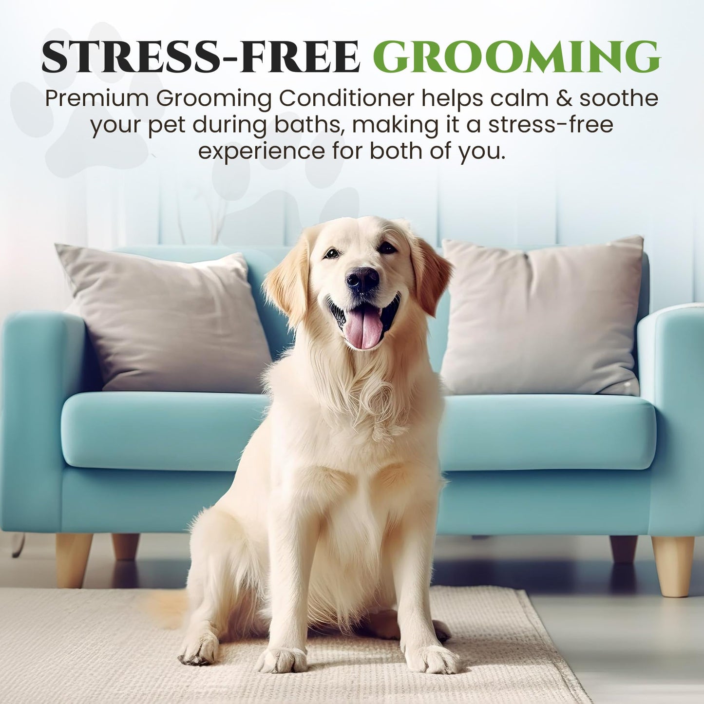 605Products | Dog Conditioner for Funky-Smelling Dogs, Hypoallergenic Dog Conditioner for Allergies and Itching, Moisturizing Conditioner for Dogs, Puppy Conditioner - Dog Bath Supplies (Fresh Apple)