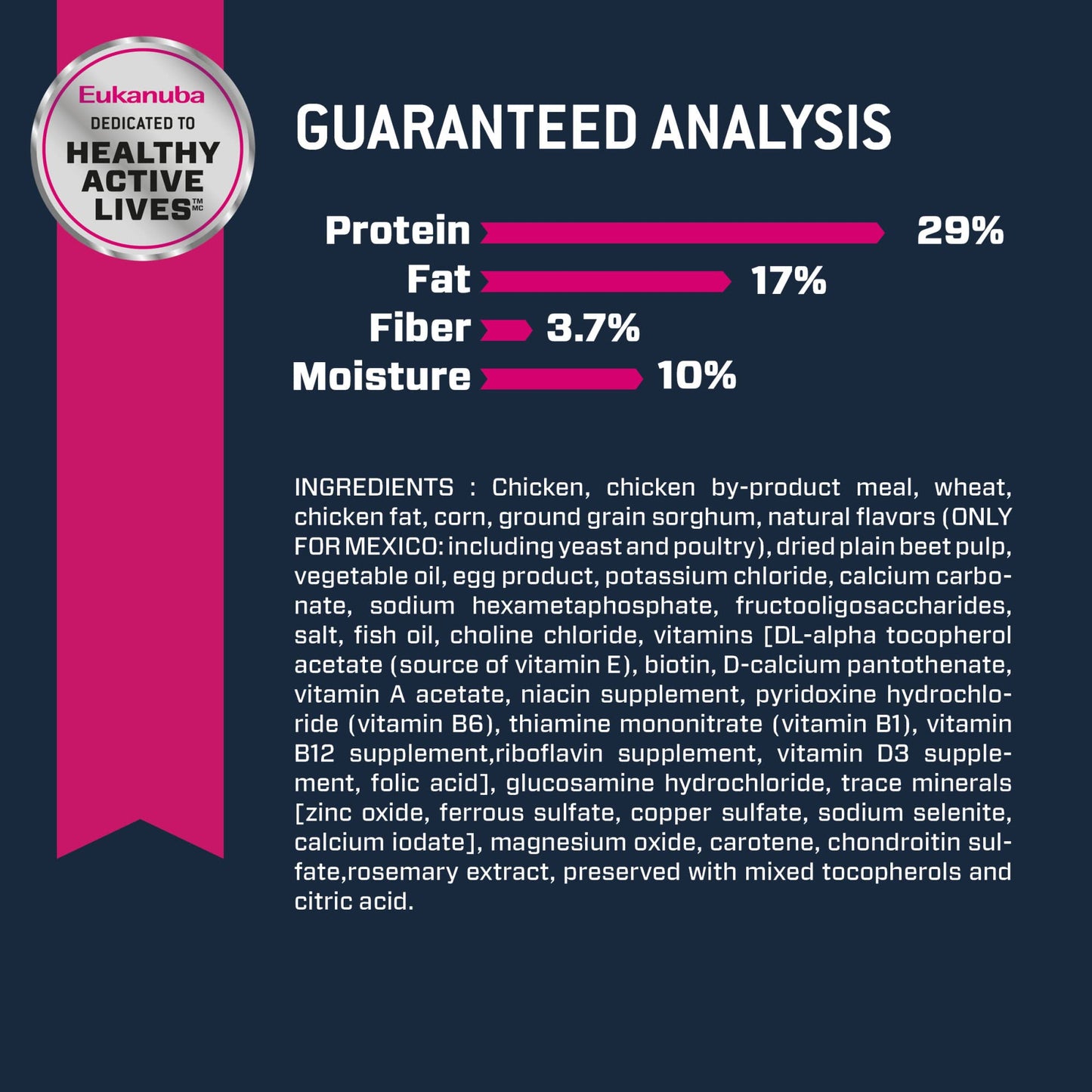 Eukanuba Senior Small Breed Dry Dog Food, 5 lb