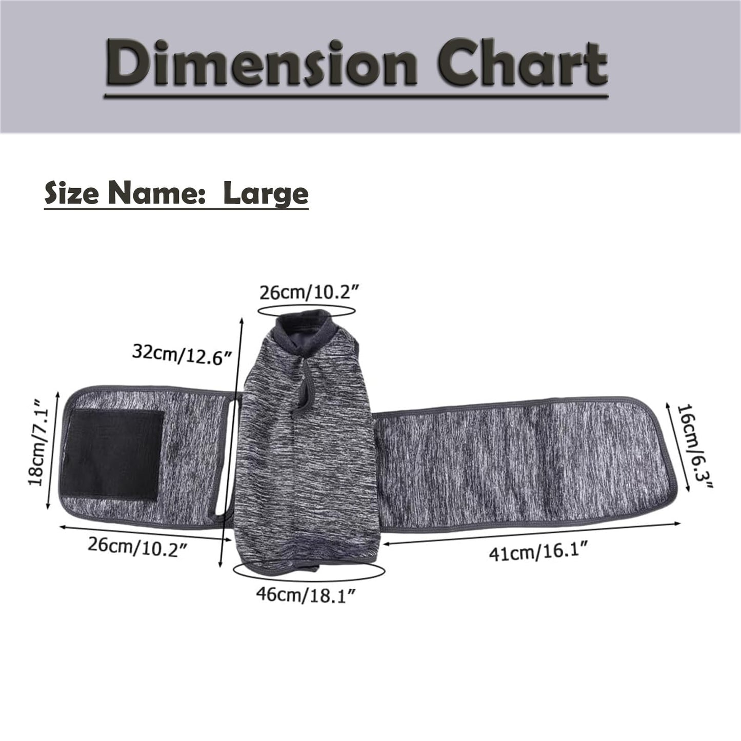 Pet Anxiety Jacket Calming Vest, YolieraArt Thunder Jacket for Cats and Dogs Anxiety, Calming Wrap Around Hug Thunder Jacket Weighted Anxiety Calming Vest for Pets (Grey, Large)