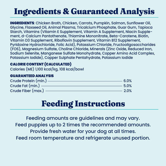 Solid Gold Wet Dog Food Topper & Meal Cups - for Adult & Senior Small Breed & Large Breed Dogs - W/Salmon, Chicken & Superfoods for Sensitive Stomachs, Gut Health & Skin & Coat Support - 3.5oz/6 Pack
