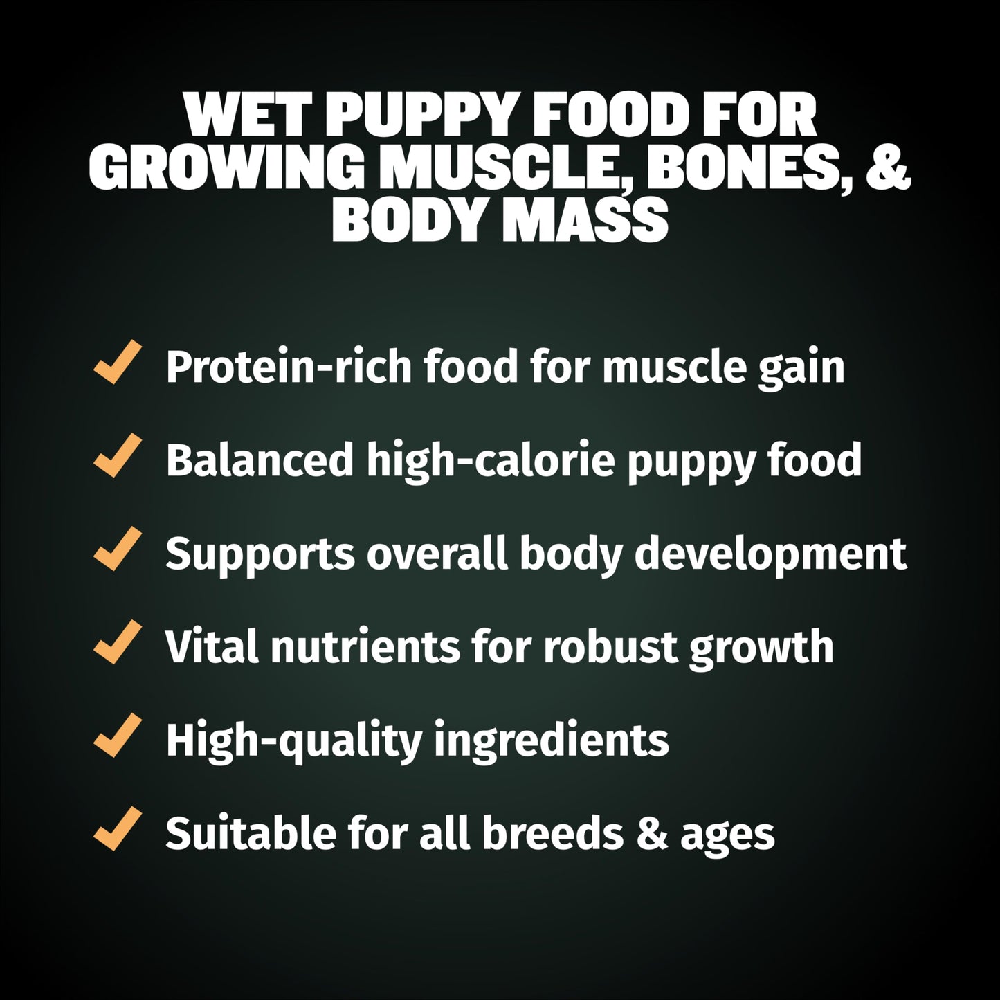 Bully Max Wet Puppy Food - Instant Fresh Dehydrated High Protein Soft Dog Food with Chicken - Healthy Growth for Small & Large Breed - 20 Dry Dog Food Pounds (Makes 55 lbs. Wet Food, 10 Pouches)