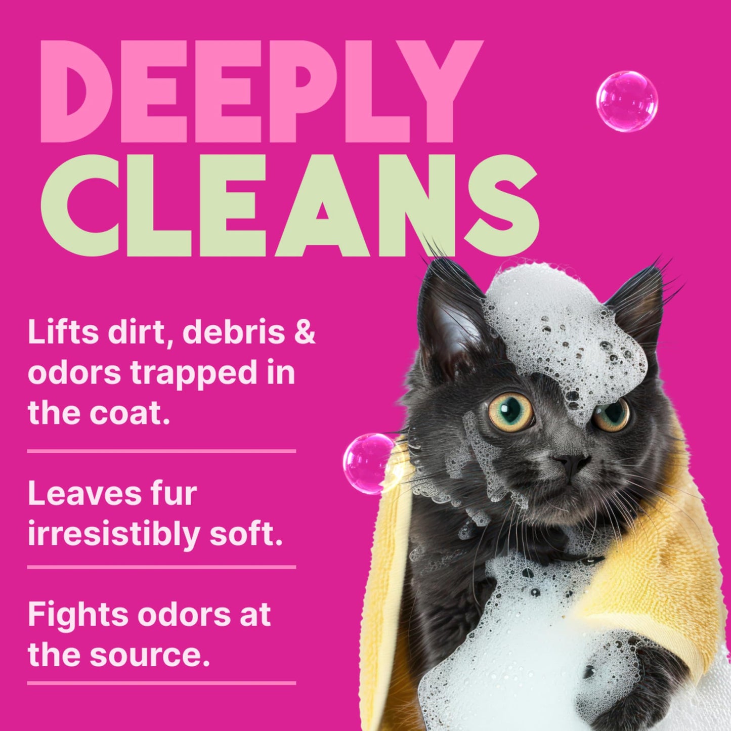 TropiClean Deodorizing Dog Shampoo for Smelly Pets, Long Lasting Odor Control, Puppy Safe, Made in the USA, Berry Scent, Cat Friendly, 12oz.