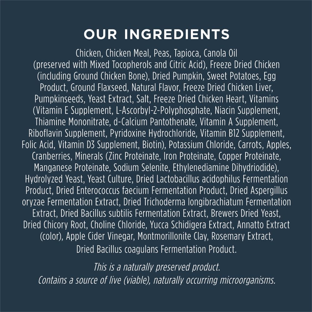 Instinct Raw Boost Gut Health, Natural Dry Dog Food with Freeze Dried Pieces, Grain Free Recipe - Real Chicken, 3.5 lb. Bag