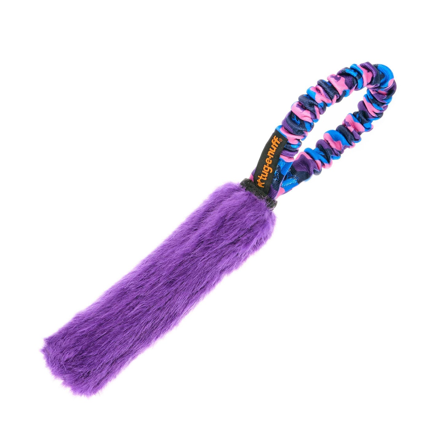 Tug-E-Nuff Pocket Fauxtastic | Durable Bungee Tug Toy for Dogs | Ideal for Interactive Dog Training and Dogs of All Ages | Made of Faux Fur and Comes in 3 Vibrant Colours | 13 x 7.5 inches in Size