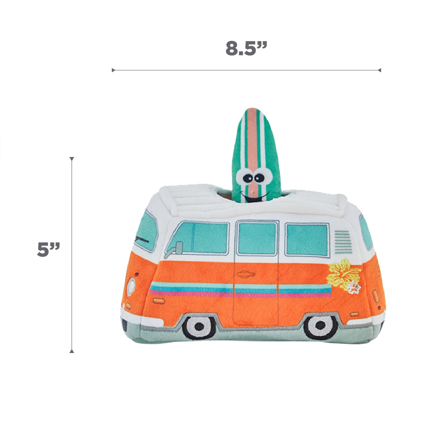 Outward Hound Hide A Surf Van Plush Dog Toy Puzzle