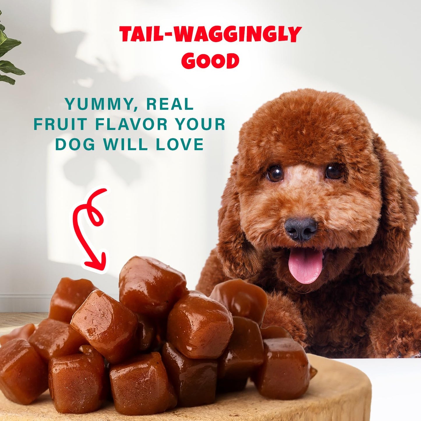 PETIPET Bananas+Strawberries Plant-Based Fruit Dog Treats - Strawberry, Apple, Banana Soft & Chewy Treats - Healthy, Vegetarian, Vegan - Organic Ingredients, Low-Protein, Hypoallergenic, Gluten-Free