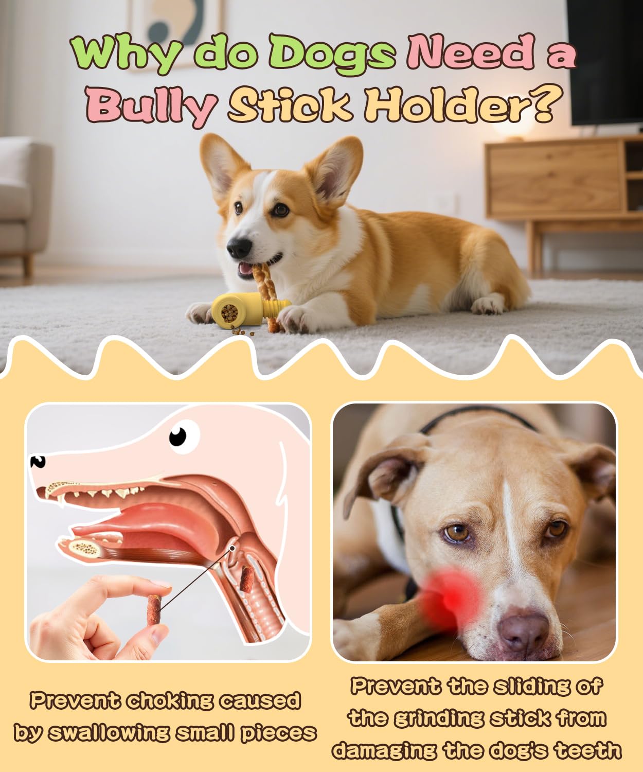 HETOO Treat Dispensing Dog Toys, Dogs Treat Puzzle, Chew Holder, Dog Toys, Puzzles for Smart Dogs, Enrichment Toys for Medium Large Dogs, Interactive Toy to Keep Them Busy, 4 Pack
