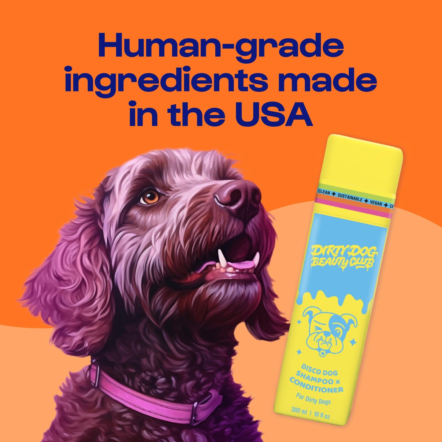 Organic Essential Oils, Vet & Scientist Formulated - Clean, Vegan, Paraben & Sulfate-Free - 300 ml Fresh Sage Breeze Scent - Itch Relief - Shampoo Conditioner Detangles Moisturizes 4-in-1 Luxury Item