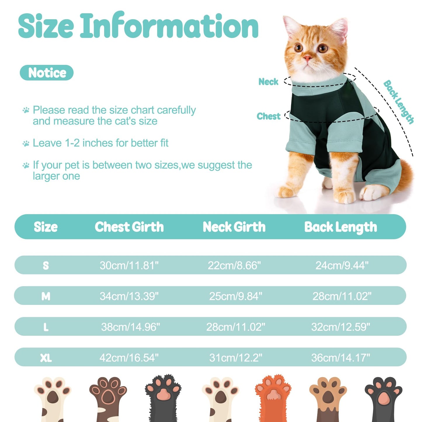 Cat Anxiety Jacket, Adjustable Cat Anxiety Suit with Zipper, Cats Anxiety Vest for Fireworks, Thunderstorm, Travel, Separation, Anxiety Calming Vest Wrap for Cats