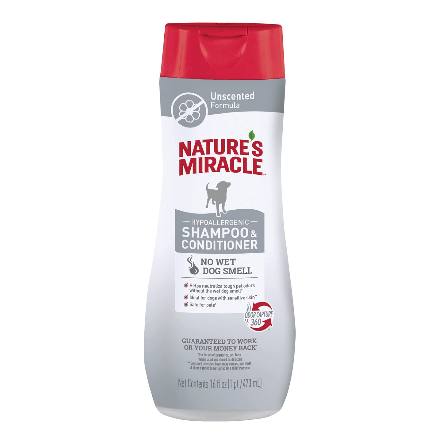 Nature’s Miracle Hypoallergenic Shampoo & Conditioner for Dogs, 16 Oz, Unscented