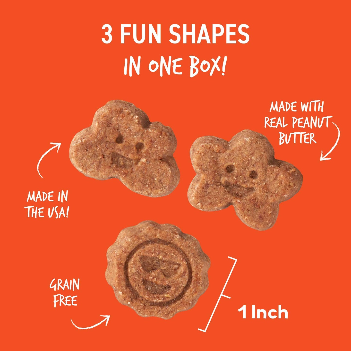 Cloud Star Corp, Wag More Bark Less Soft & Chewy Grain Free Peanut Butter & Apples Dog Treats