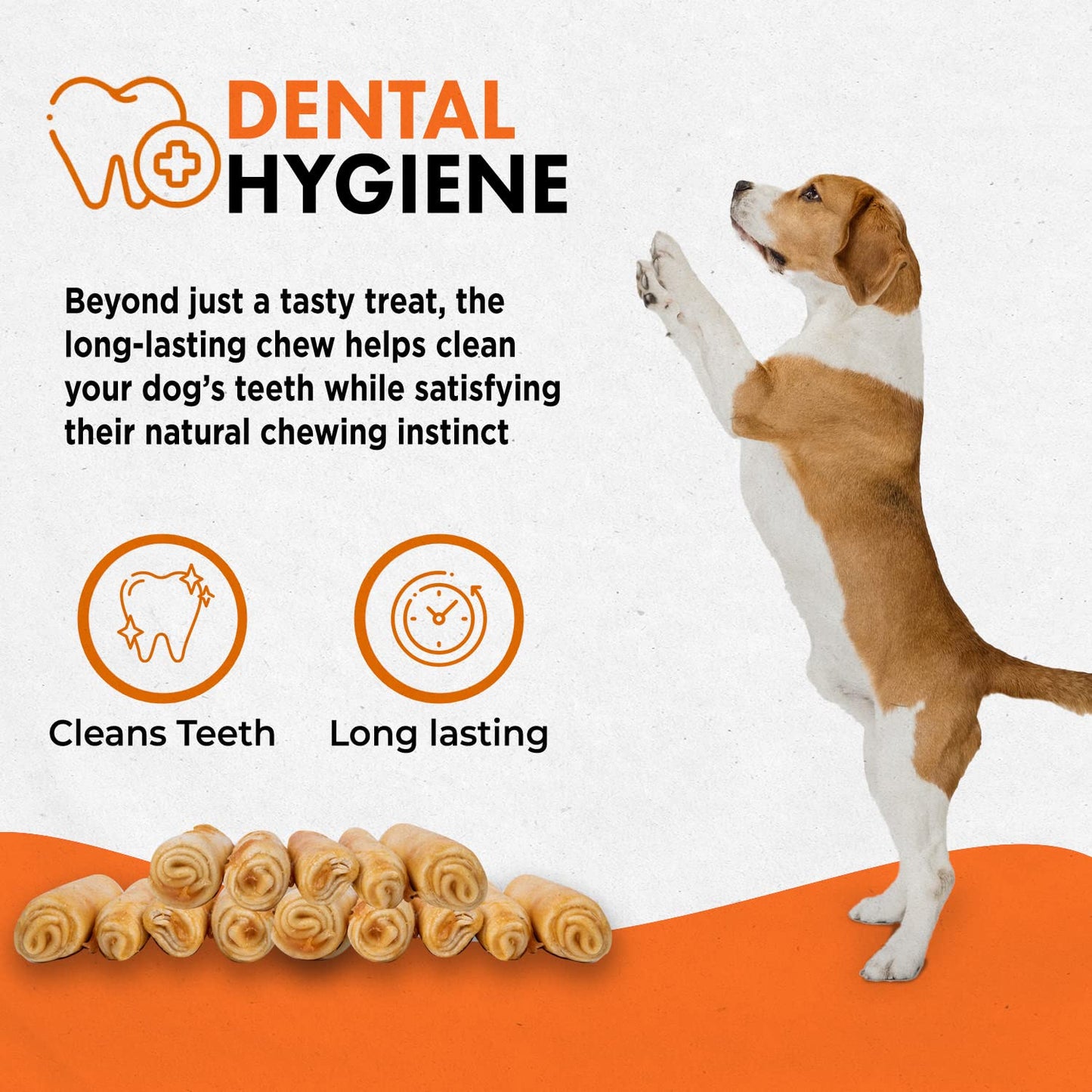 Canine Naturals Chicken Recipe Chew - Rawhide Free Dog Treats - Made from USA Raised Chicken - All-Natural and Easily Digestible - Mini (6 Count) for Dogs Under 20 lb