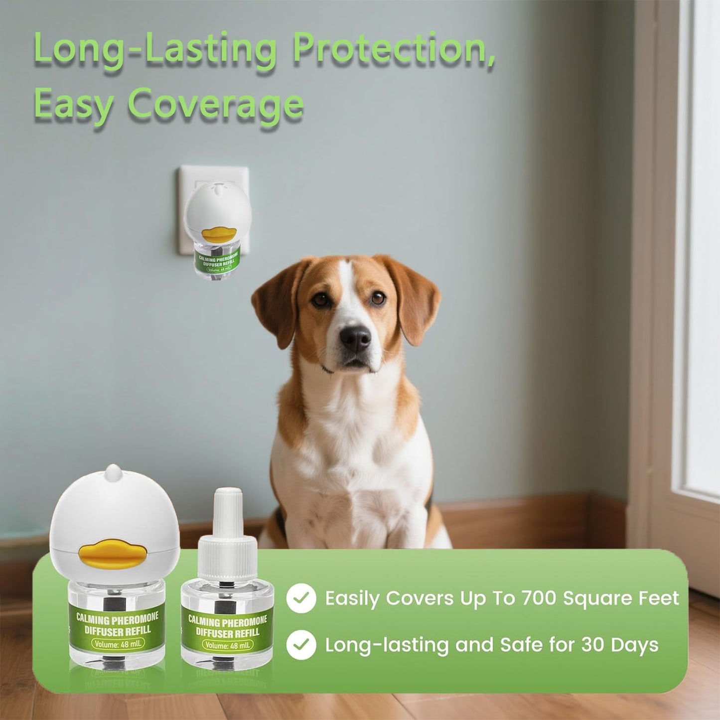 Dog Calming Diffuser Pro Kit - Pheromone Diffuser for Dogs to Reduce Anxiety, Barking, Aggression & Indoor Stress (2 Diffusers + 6 Refills