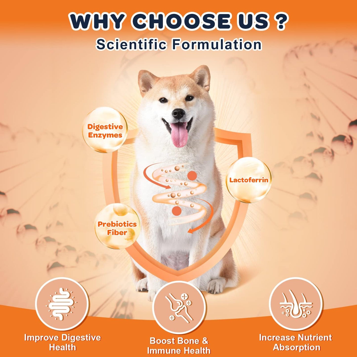 NATURE TARGET Glucosamine Joint Supplement for Dogs, Chondroitin, Omega-3, MSM, Hemp, Turmeric for Pain Relief, Dog Joint Supplement with Calcium for Bone Health, 120 Chicken Flavored Crunchy Chews