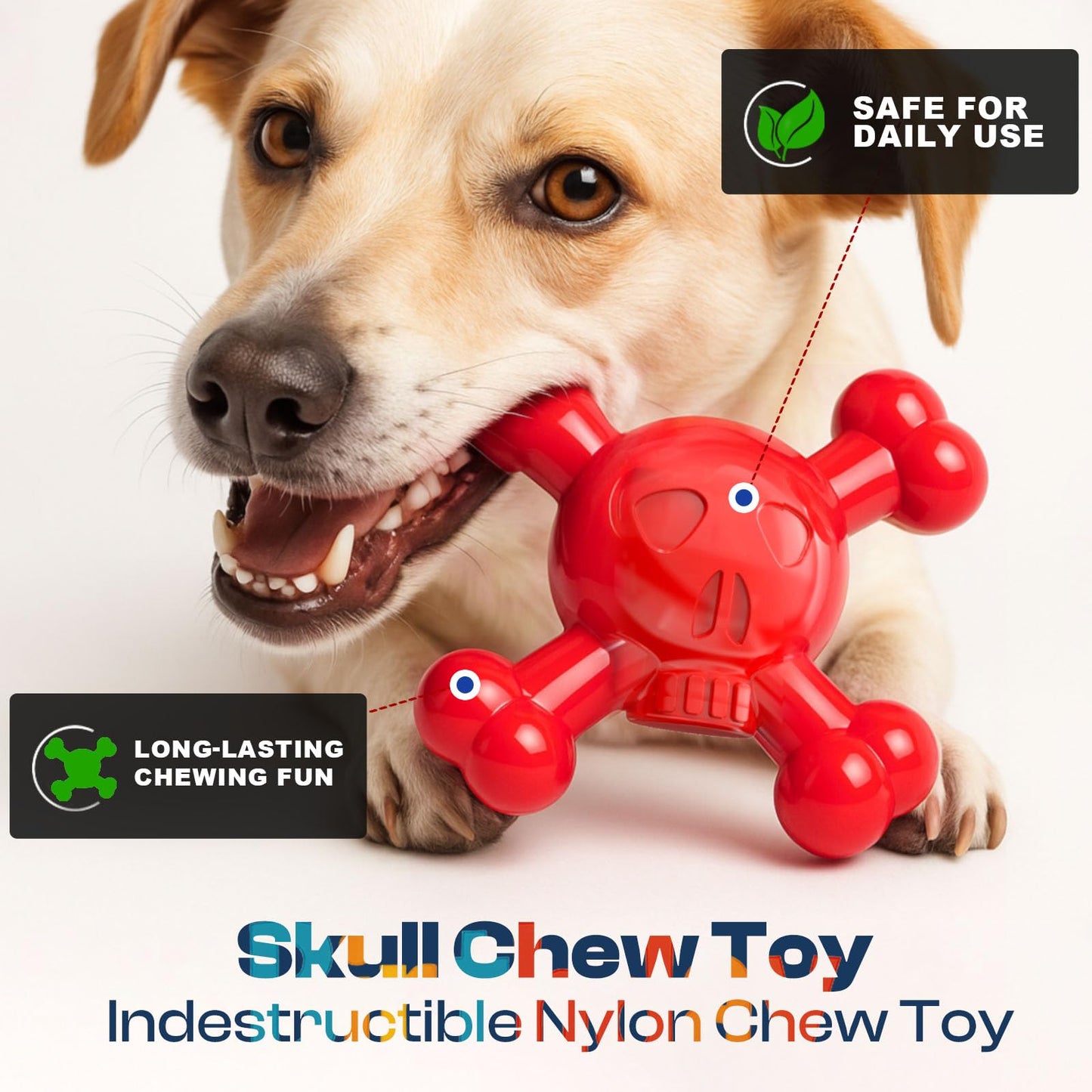 BLESQU Dog Chew Toys for Aggressive Chewers