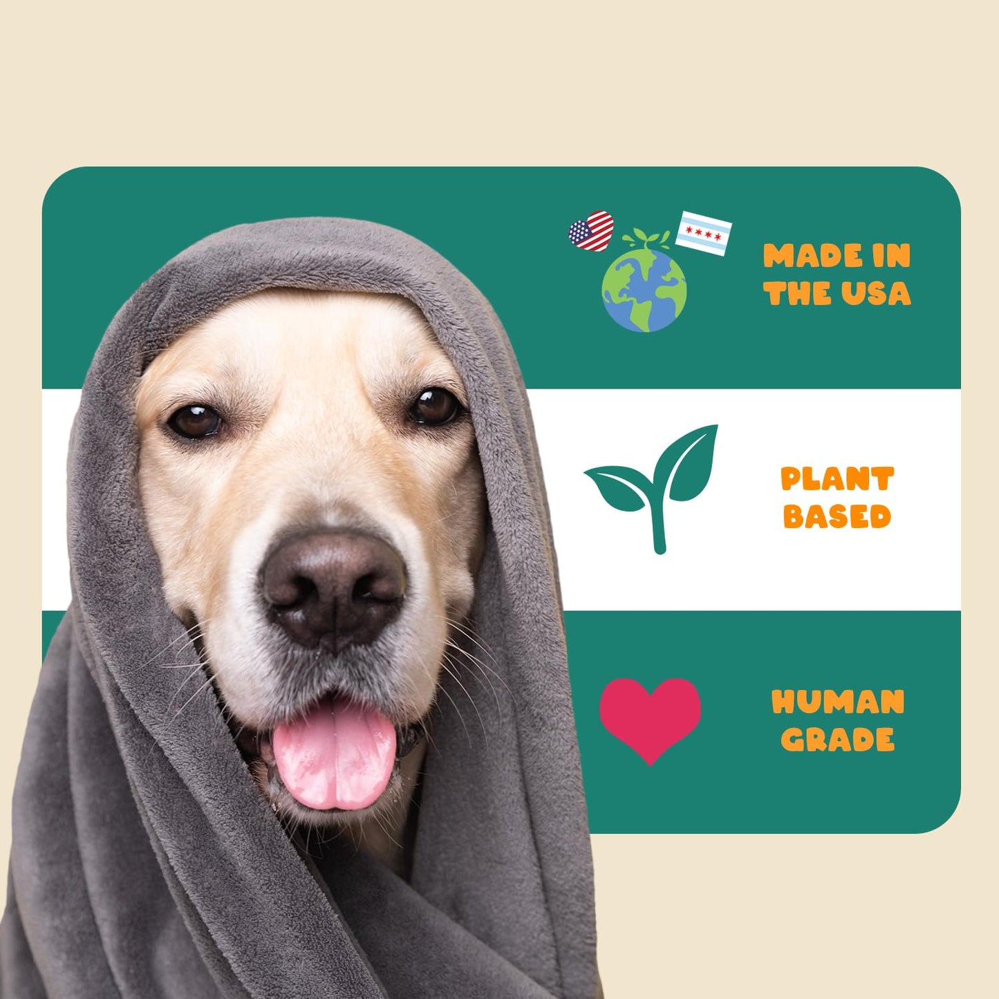 Petipet Calming Chews for Dogs - Plant-Based Calming Supplement w/Melatonin+Chamomile - Calming Aid Soft & Chewy Treats for Relaxing, Stress, Separation, Anxiety Relief, Puppies, Small & Large Breeds