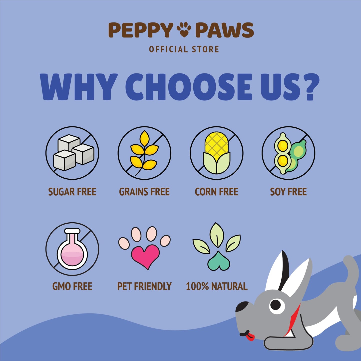 Peppy Paws Hip & Joint Supplement for Dogs – 120 Soft Chews | Glucosamine, Chondroitin, MSM, Turmeric | for Health Bone, Joint Pain Relief & Flexibility Support | Natural, Non-GMO | for All Dog Breeds