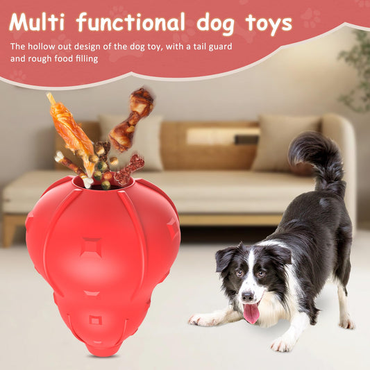 NOUGAT Dog Toy for Aggressive Chewers - Dog Chew Treat Toys Natural Rubber - Interactive Dog Toy for Small Medium Large Milk Flavor