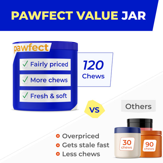 Pet Probiotics for Dogs & Digestive Enzymes for Dogs | Gut Health & Digestive Function Support | Pumpkin & Omega | Prebiotic Supplement Chews