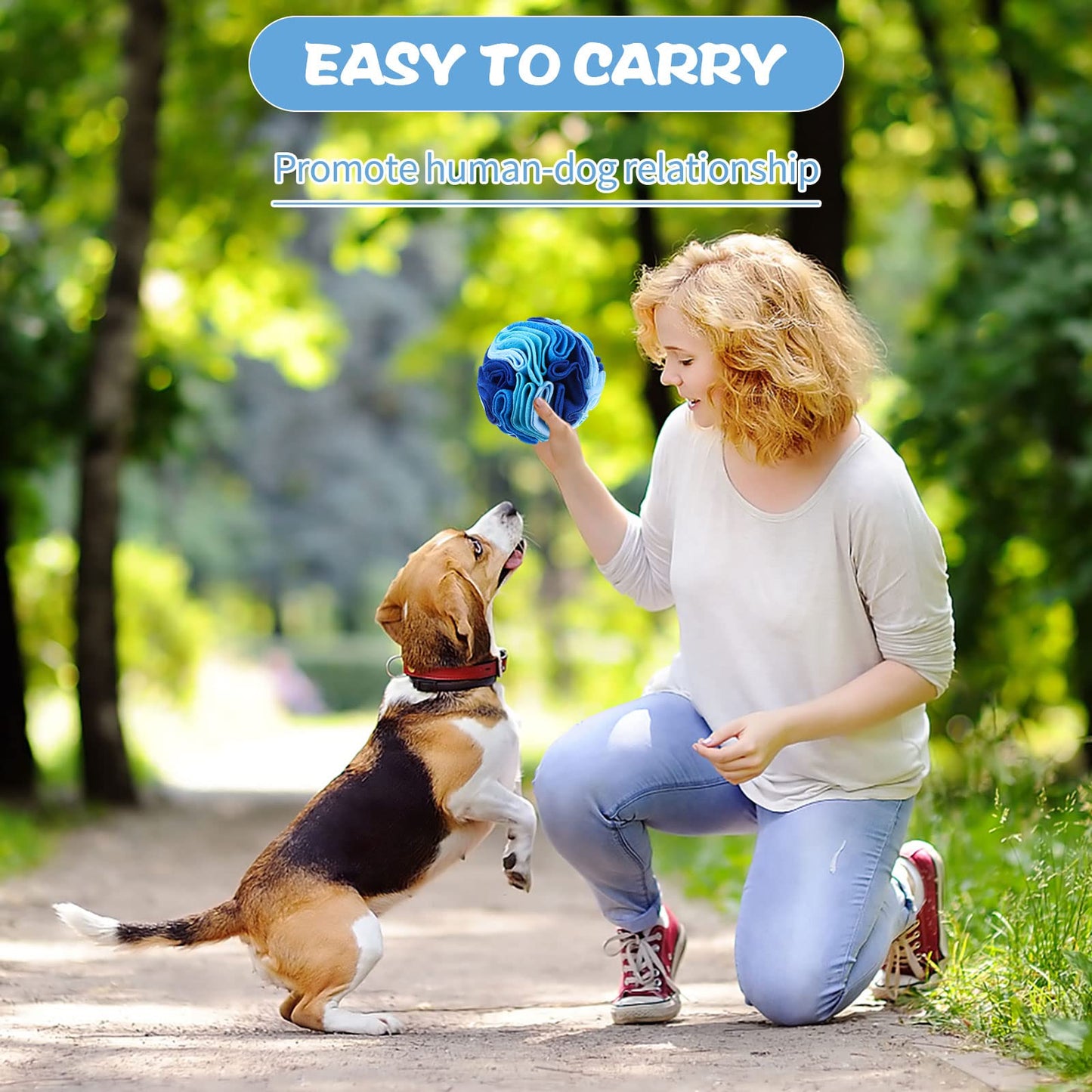 3 Pcs Snuffle Mat for Dogs - Interactive Dog Foraging Mat with Stress Relief and Anxiety Enhancement