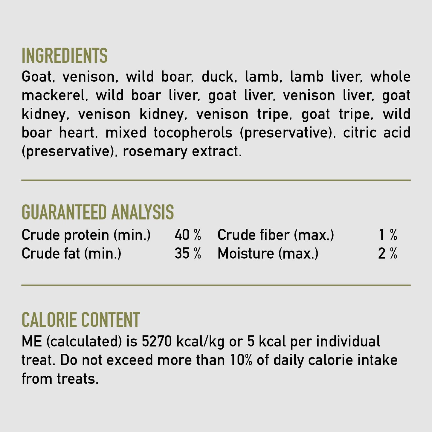 ORIJEN Grain Free High Protein Freeze Dried Dog Treats Tundra Recipe 3.25oz Bag