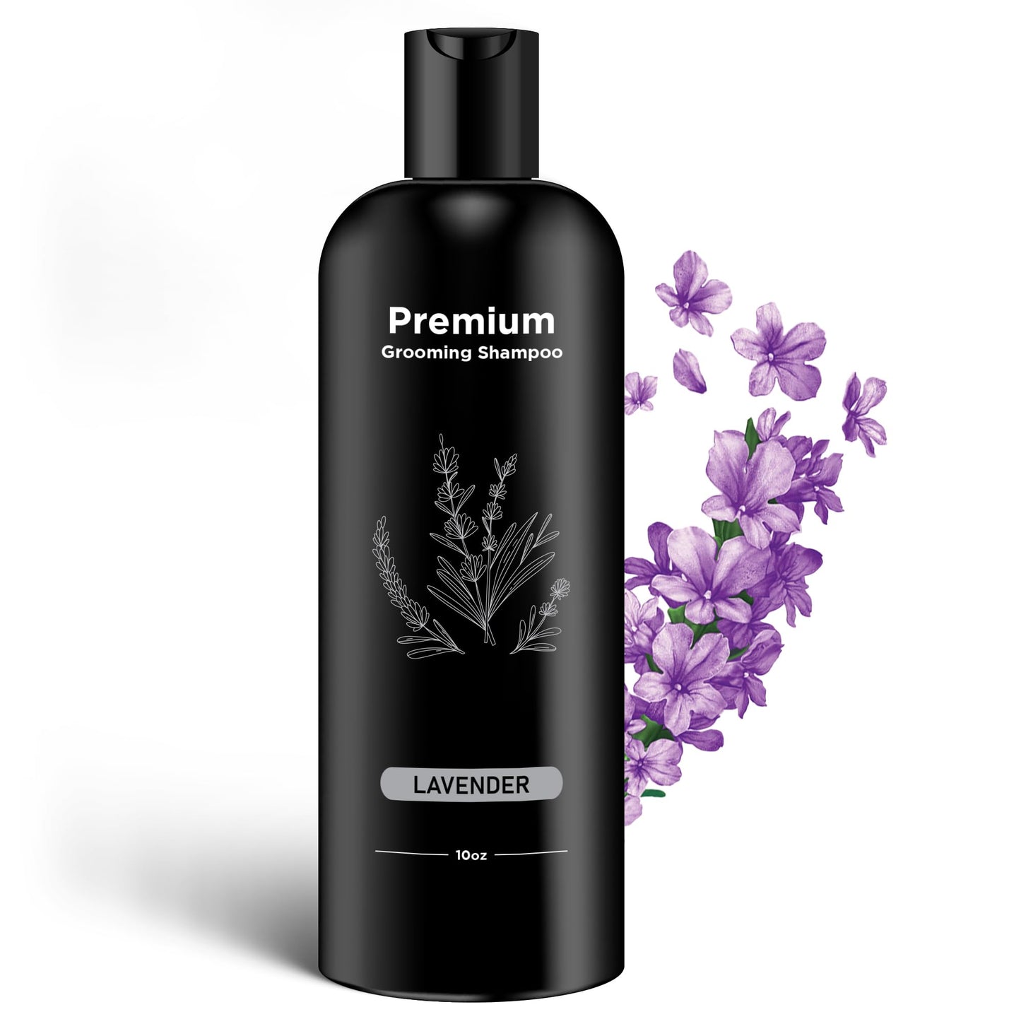 605Products Premium Dog Shampoo - Gentle Formula for Itchy & Sensitive Skin, Odor Eliminator for Puppies, Natural Deodorizer for Pets (10oz)- Lavender