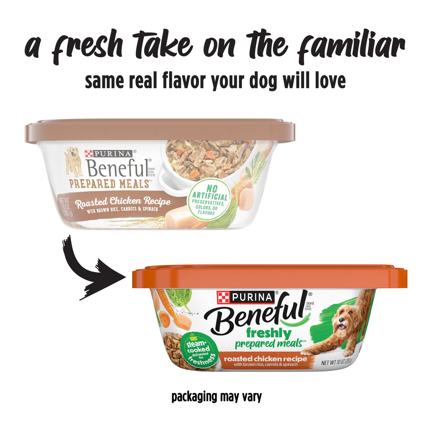 Purina Beneful Gravy Wet Dog Food, Prepared Meals Roasted Chicken Recipe - (8) 10 oz. Tubs