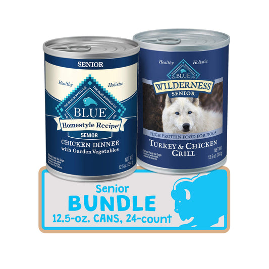 Blue Buffalo Natural Senior Wet Dog Food Bundle