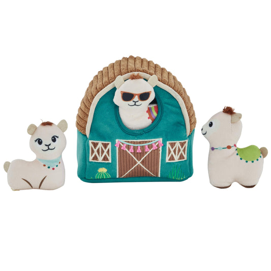 Outward Hound Hide A Llama Plush Dog Toy Puzzle