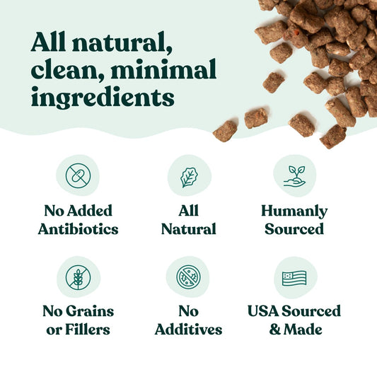 Little Hunter- Freeze Dried Dog Food Raw USDA Beef | for Small & Large Breeds | High Protein + Organic Fruits & Veggies Veterinarian Made Small Batch