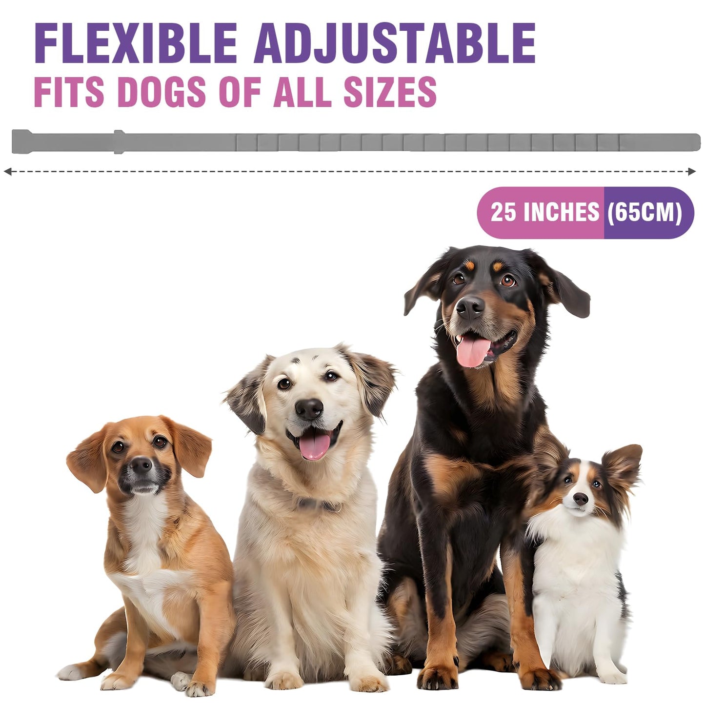 Calming for 4 Pack Pheromone Calming Collar for Dogs Calming Collar for Dogs Anxiety and Stress Lasts 60 Days Suitable for All Small, Medium and Large Calming Dog Collar Natural