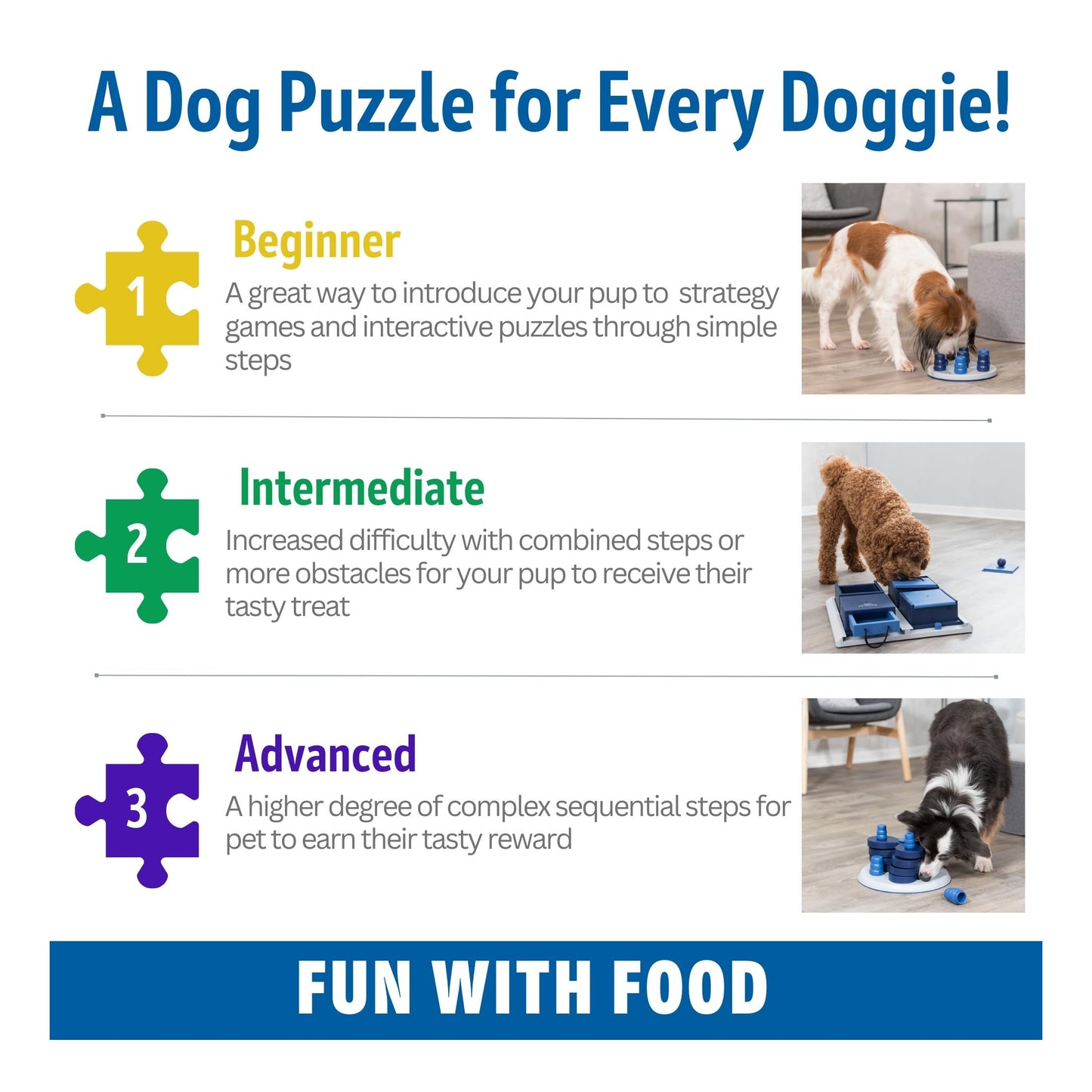 TRIXIE Ball & Treat Dog Enrichment Toy, Advanced Level 3 Dog Puzzle, Interactive Treat Game