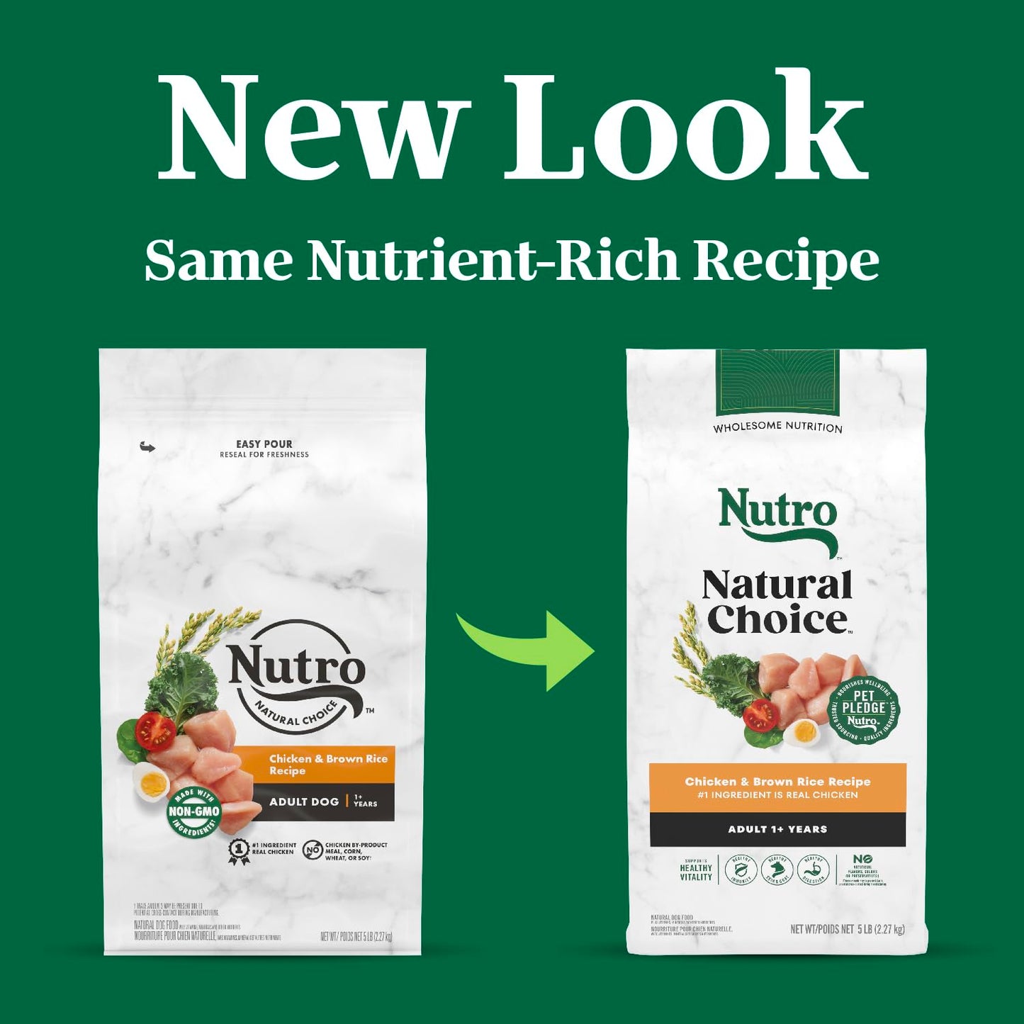 Nutro Natural Choice Adult Dry Dog Food, Chicken and Brown Rice Recipe, 5 lbs.