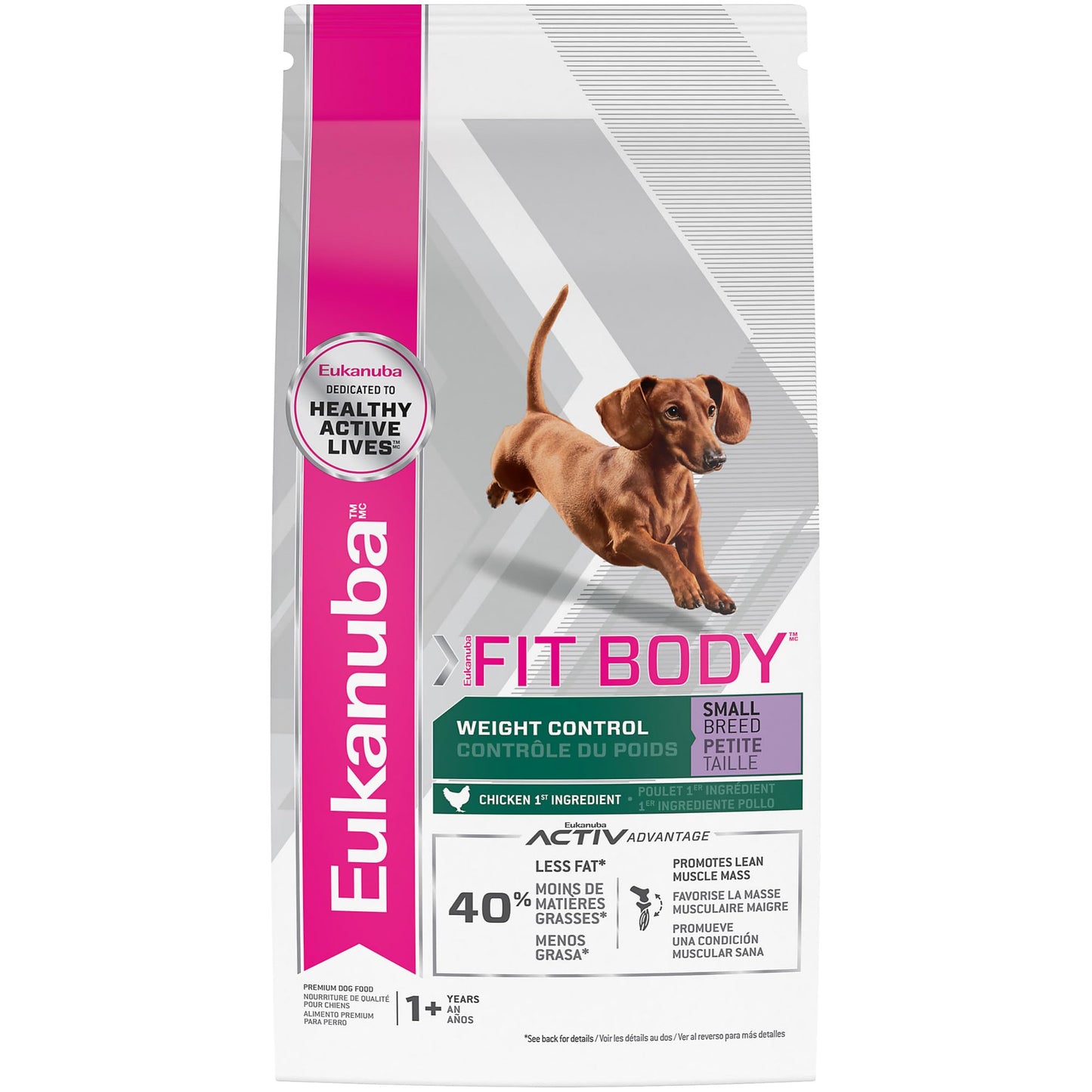 Eukanuba Fit Body Weight Control Small Breed Dry Dog Food, 4 lb