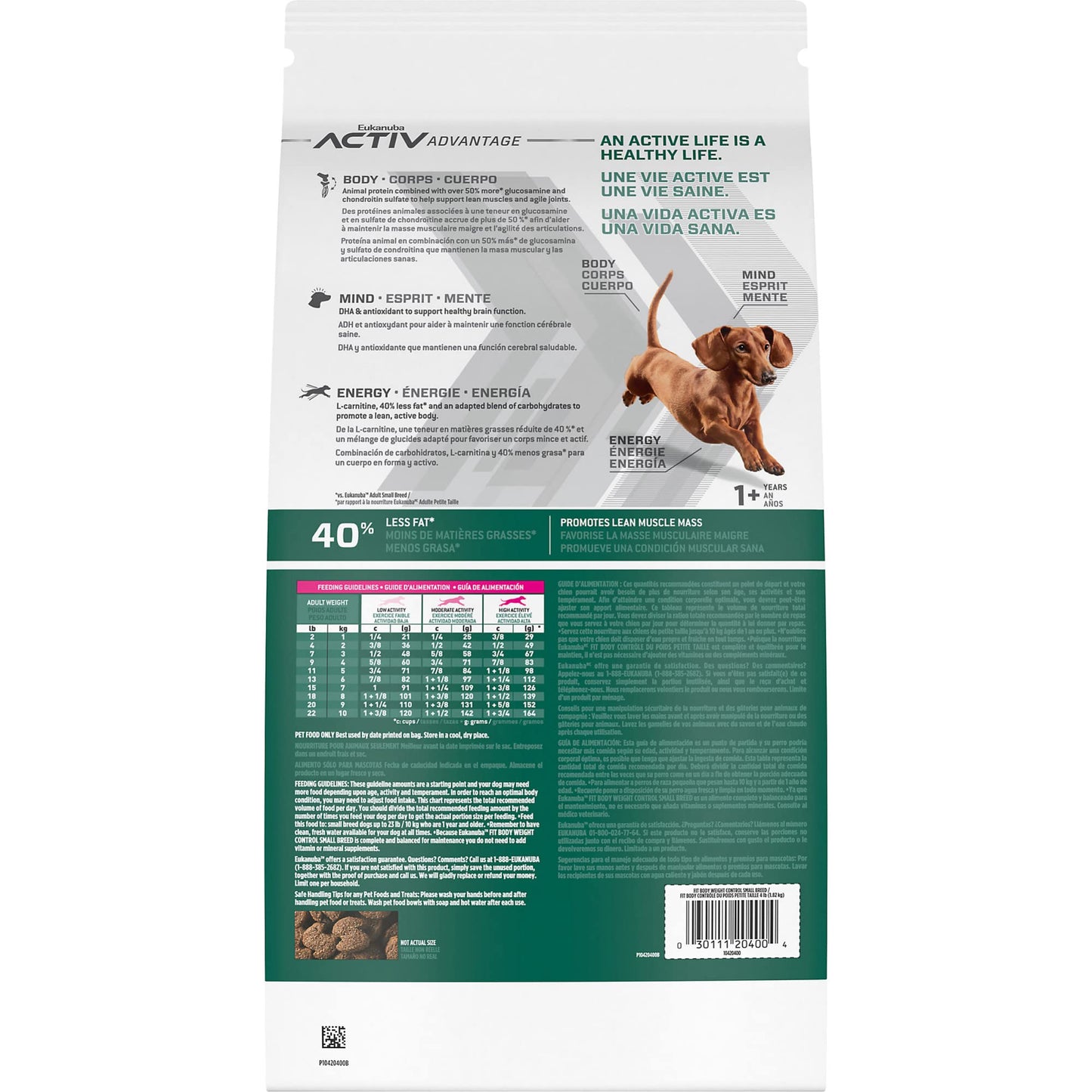 Eukanuba Fit Body Weight Control Small Breed Dry Dog Food, 15 lb