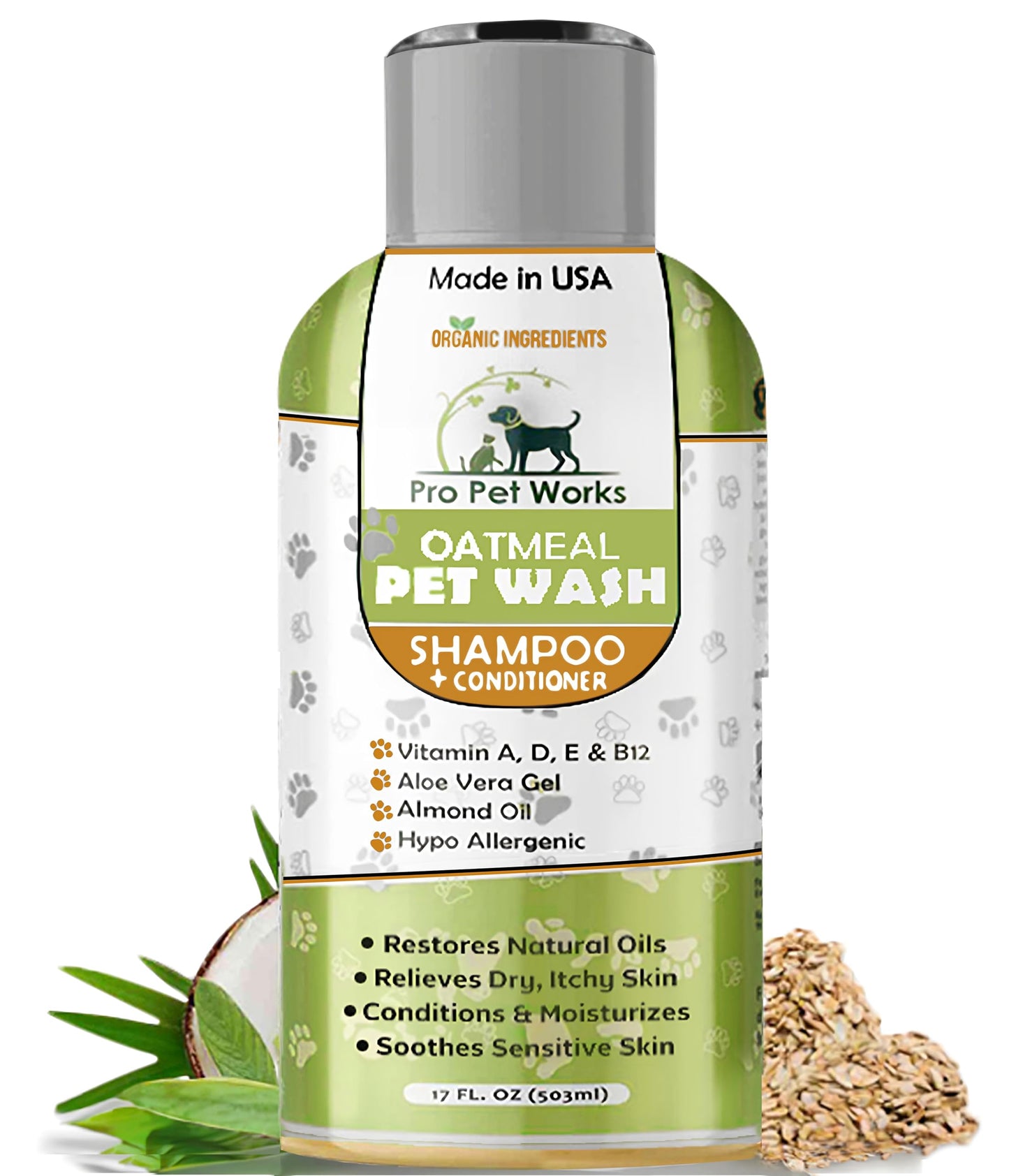 Pet Pull Pet Shampoo for Dogs - Plant-Based Dog Shampoo Cleanser - Dog Wash Pet Supplies for Pets with Lavender and Chamomile Scent - Safe and Gentle Sensitive Skin Dog Shampoo - Made in The USA 16oz