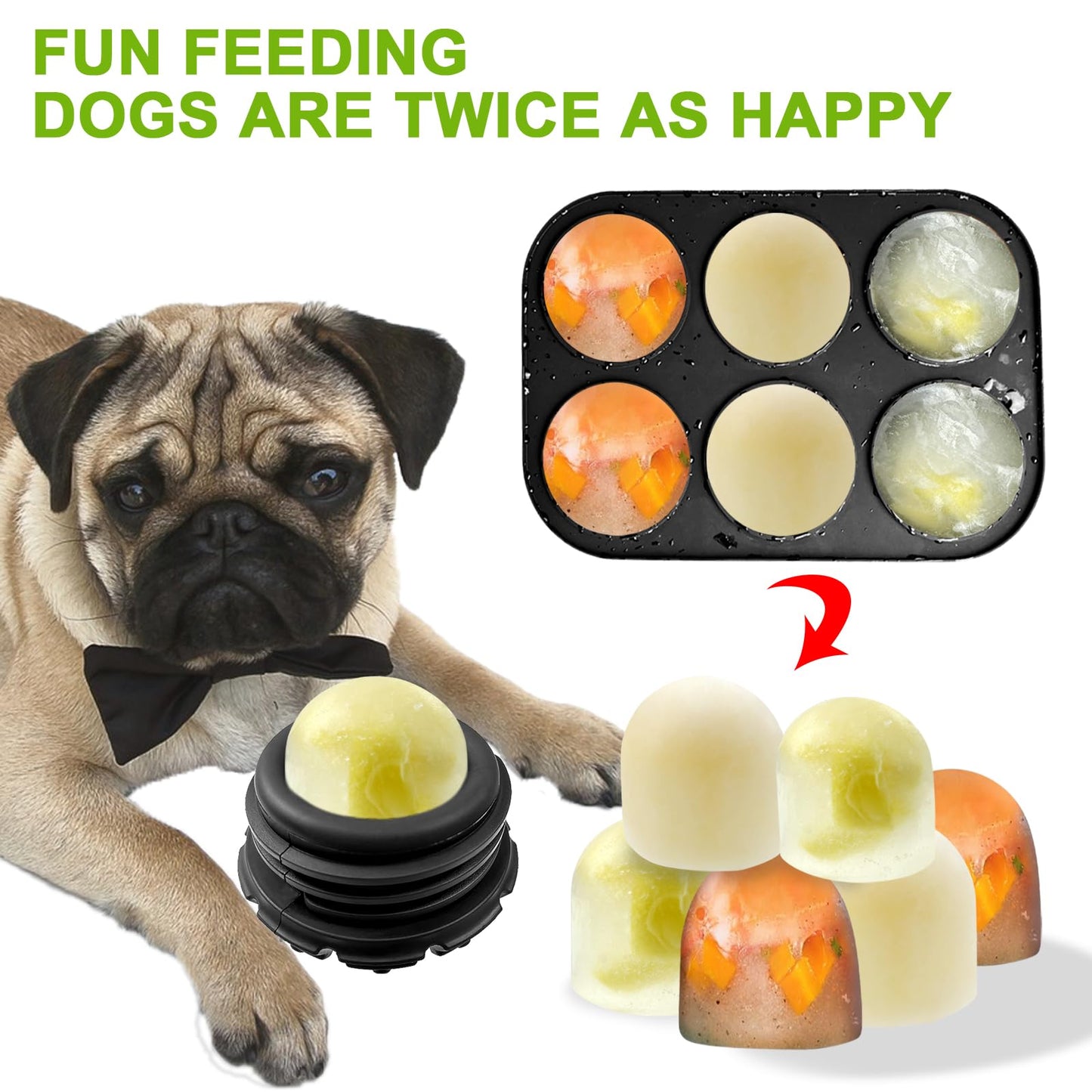 Yipetor Power Chewer Dog Toys - Long-Lasting, Easy to Clean, Treat Dispensing Puzzle Toys for Small Dogs (Summer Medium)